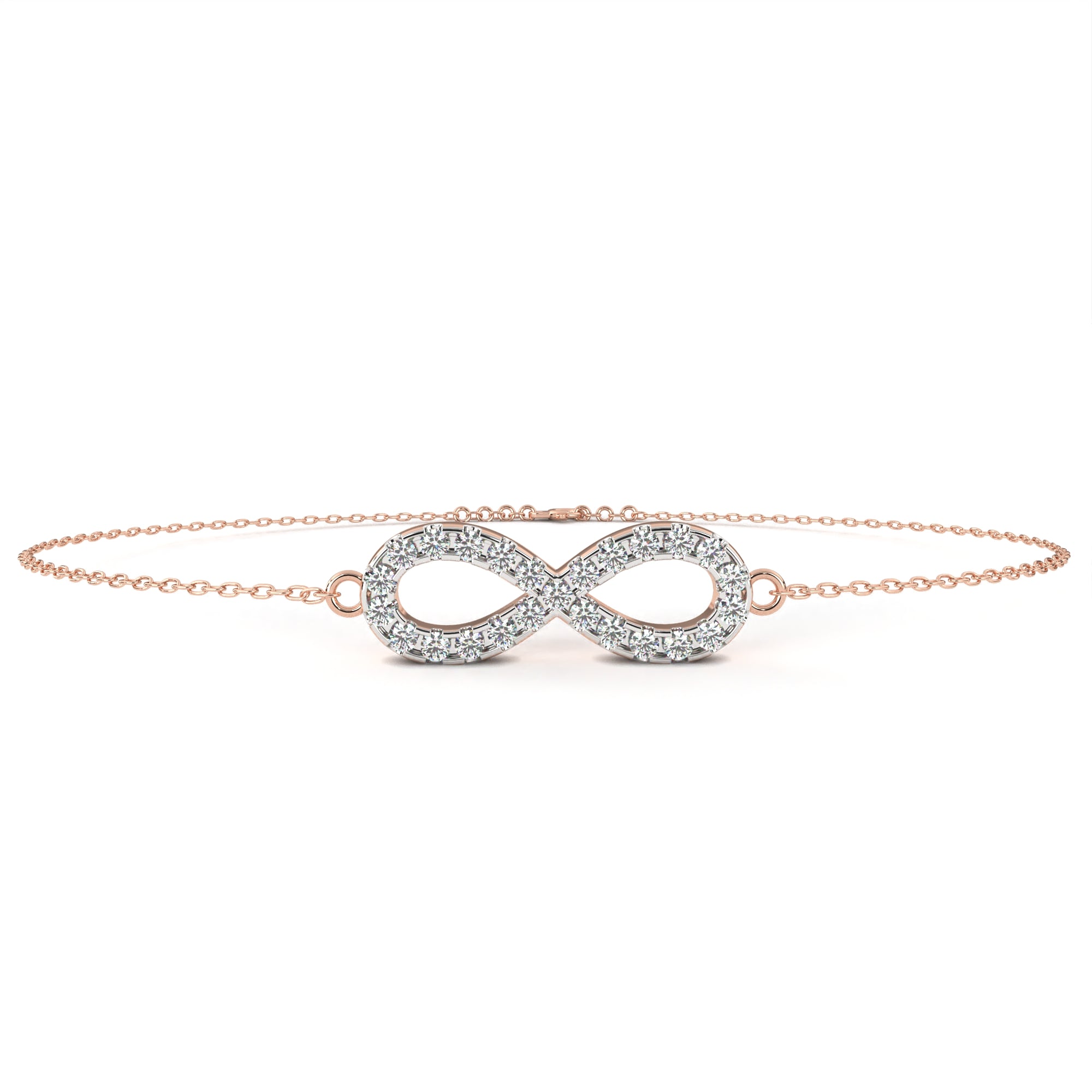 Solitairekart 0.39ct Round Cut Lab Grown Diamond Bracelet